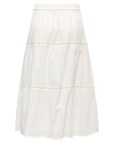 Only - ONLIsabella Long Nederdel - Cloud Dancer